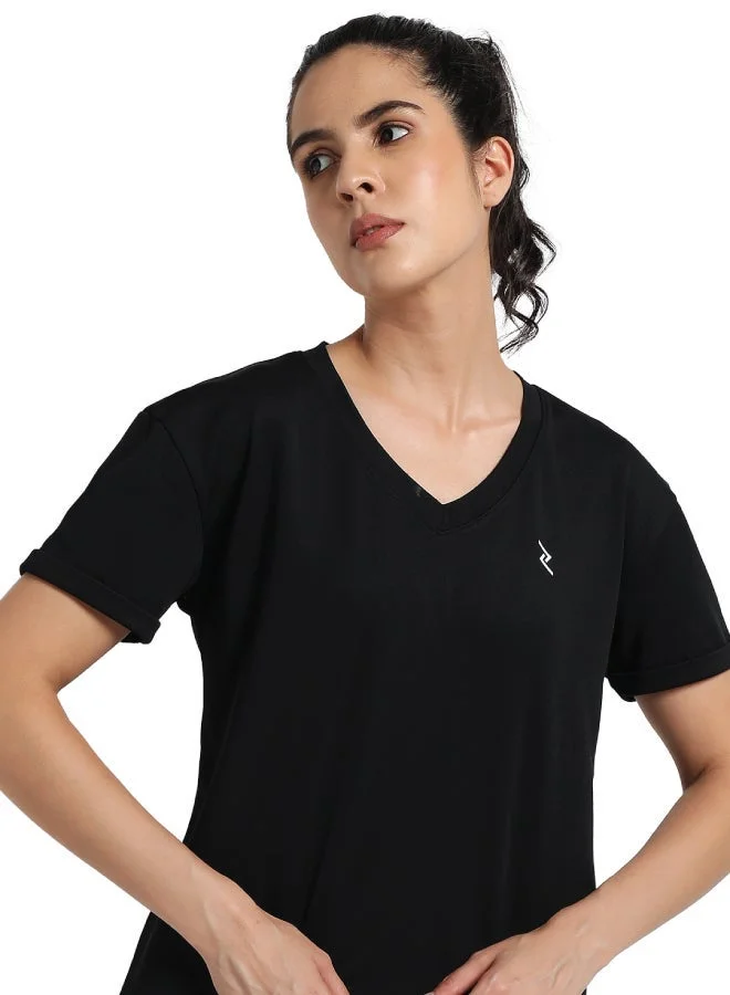 زيسي بلوزة نسائية قصيرة بياقة على شكل حرف